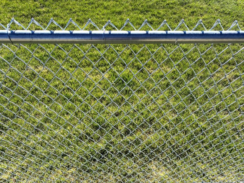 Repaired Chain Link Fence