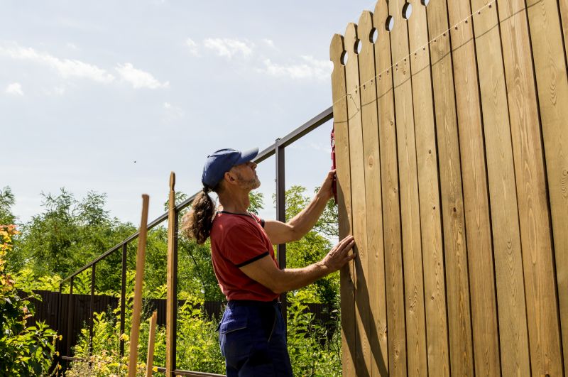 Solid Wood Fence Installation