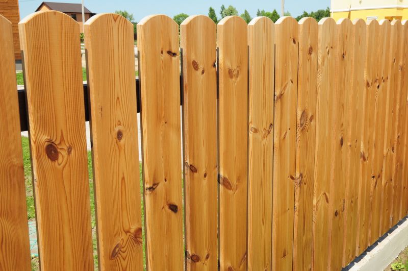 Wood Slat Fence Installation